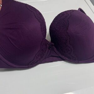 Victoria's Secret Deep Purple Lace Bra